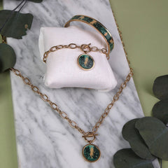 Petite Manchette LOUISE'S GARDEN Forêt Enchantée en acier Bracelets Louise's Garden