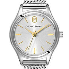 Pierre Lannier 020L621 Montre Femme Pya Bracelet Milanais Acier Argenté – Cadran Gris Soleil, Mouvement Quartz & Élégance Intemporelle Femme Ocarat