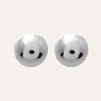 Puces d'oreilles femme en or blanc 9 carats Boucles d'oreilles Robez Masson