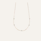 Ras de Cou sur chaine en or jaune et perle de Nacre Collier LUCA LUCOR