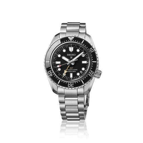 Seiko HBC002J1 Montre Homme Prospex Diver's Watch 1968 Heritage GMT Automatique - Cadran Noir, Lunette Céramique, Étanche 300M, Réserve de Marche 72 Heures Homme SEIKO