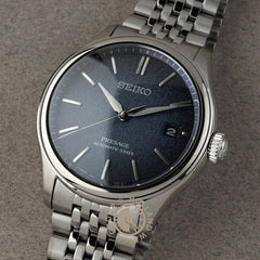 Seiko SPB525J1 Montre Homme Automatique Presage Classic Ai iro Cadran Bleu Réserve de Marche 72 Heures Bracelet Acier Inoxydable Élégance Quotidienne et Confort Durable Homme SEIKO
