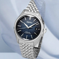 Seiko SPB525J1 Montre Homme Automatique Presage Classic Ai iro Cadran Bleu Réserve de Marche 72 Heures Bracelet Acier Inoxydable Élégance Quotidienne et Confort Durable Homme SEIKO