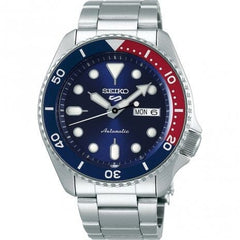 Seiko SRPD53K1 Montre Homme Automatique 5 Sports Cadran Bleu Lunette Pepsi Bracelet Acier Inoxydable Style Sportif Précision et Fiabilité Quotidienne Homme SEIKO
