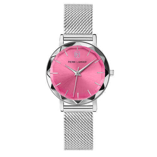 Pierre Lannier 009M651 Montre Femme Quartz Bracelet Milanais Argenté Cadran Rose – Élégance Moderne, Confort Quotidien & Style Raffiné