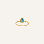 Bague Lalie Leurelor 18K Or Jaune Topaze London Blue Bague Leurelor 48 