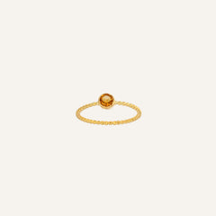 Bague Leurelor 18K Or Jaune Citrine Bague Leurelor 48 