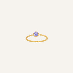 Bague Leurelor 18K Or Jaune Tanzanite Bague Leurelor 48 