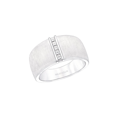 Bague MAUBOUSSIN "Un Petit Pont d'Amour" en Or et Diamant Mauboussin Or Blanc 47 