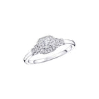 Bague Solitaire MAUBOUSSIN "Un Automne 1930" en Or Blanc et Diamant 0.20 ct Mauboussin 