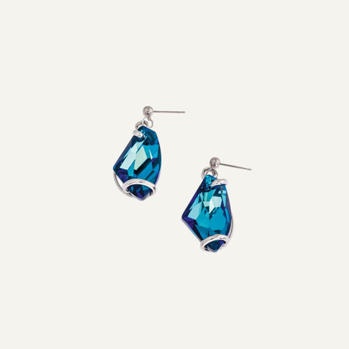 Boucles d'oreilles Argent Rhodié Marazzini Bermuda Blue Boucles d'oreilles Marazzini 