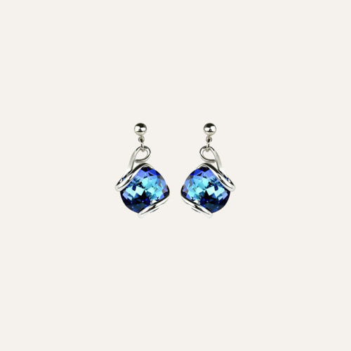 Boucles d'oreilles Argent Rhodié Marazzini Bermuda Blue Cherry Boucles d'oreilles Marazzini 