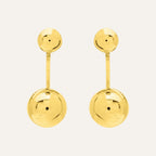 Boucles d'oreilles Femme pendantes Or Jaune boule 5 mm et 8 mm Boucles d'oreilles Robez Masson 