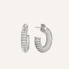 Boucles d'oreilles Femme UNA STORIA Créole en Argent Genève Boucles d'oreilles Una Storia 