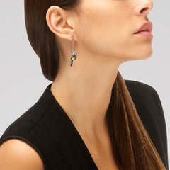 Boucles d'oreilles Femme UNA STORIA pendantes Lovebird en Argent Boucles d'oreilles Una Storia 