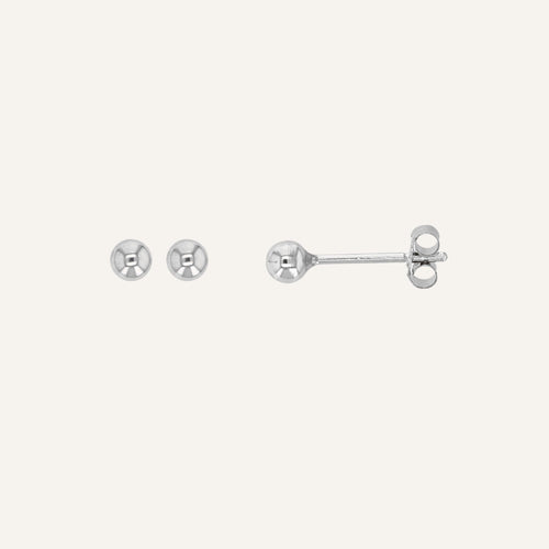 Boucles d'oreilles Leurelor Or Blanc 18K 3mm Boucles d'oreilles Leurelor 