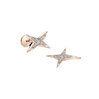 Boucles d'oreilles Mauboussin "French Valentine" en Or rose et diamants Boucles d'oreilles Mauboussin 