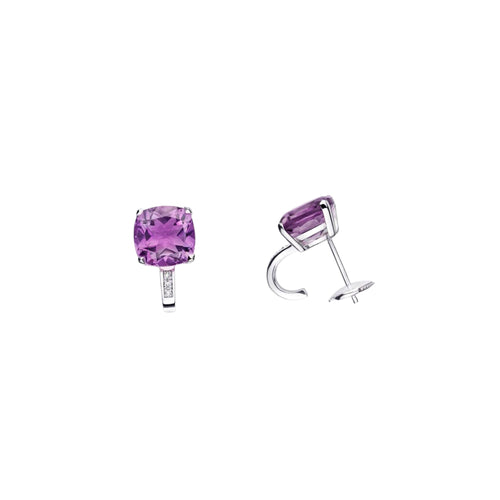Boucles d'oreilles Mauboussin "Petit Visage d'amour" en Or, Améthyste et diamants Boucles d'oreilles Mauboussin 
