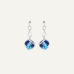 Boucles d'oreilles pendantes Marazzini Bermuda Blue Bubble Chain Boucles d'oreilles Marazzini 