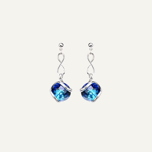 Boucles d'oreilles pendantes Marazzini Bermuda Blue Bubble Chain Boucles d'oreilles Marazzini 