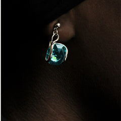 Boucles d'oreilles pendantes Marazzini Simple Min Turquoise Light Boucles d'oreilles Marazzini 