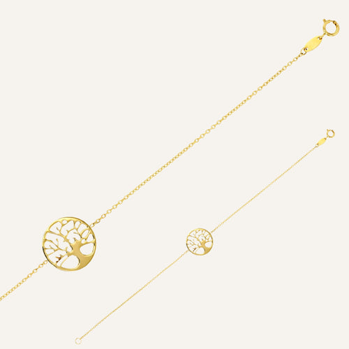 Bracelet Leurelor Or 9K Arbre de vie Bracelets Leurelor 