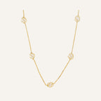 Collier Leurelor Or 18k Perles d'eau douce en cage Leurelor 