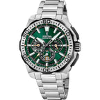 Festina F20724 3 Montre Homme Chronographe Quartz Cadran Vert Bracelet Acier Inoxydable Style Sportif Performance et Élégance Quotidienne Homme FESTINA 