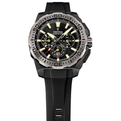 Festina F20726 3 Montre Homme Chronographe Quartz Bracelet Silicone Noir Étanche 20 BAR Performance Sportive Élégance et Précision Homme FESTINA 