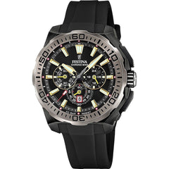 Festina F20726 3 Montre Homme Chronographe Quartz Bracelet Silicone Noir Étanche 20 BAR Performance Sportive Élégance et Précision Homme FESTINA 