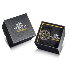 Festina F20726 3 Montre Homme Chronographe Quartz Bracelet Silicone Noir Étanche 20 BAR Performance Sportive Élégance et Précision Homme FESTINA 