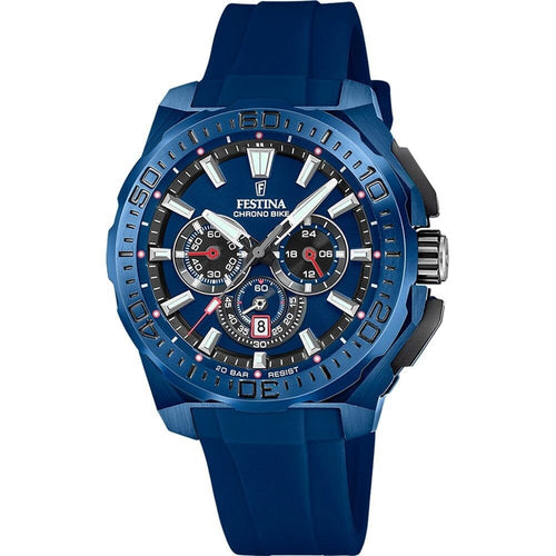 Festina F20729/1 Montre Homme Chronographe Quartz Édition Spéciale Bracelet Acier Bleu Étanche 20 ATM Précision Élégance Sportive Homme FESTINA 
