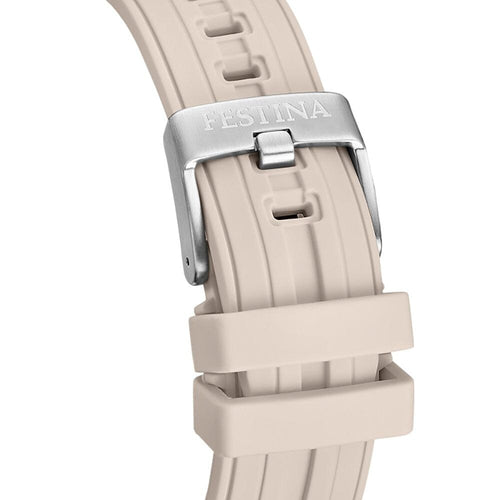 Festina F20755/2 Montre Homme Chronographe Quartz Bracelet Silicone Beige Étanche 20 ATM Élégance Sportive Haute Performance Homme FESTINA 