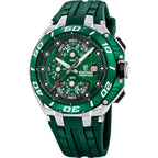 Festina F20755/3 Montre Homme Chronographe Quartz Bracelet Silicone Vert Étanche 20 ATM Style Sport Performance
