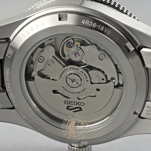 Seiko HDB008K1 Montre Homme Seiko 5 Sports Field Automatique - Cadran Vert, Bracelet Nylon et Cuir, Lunette Boussole, Étanche 100M, Style Aventure et Confort Quotidien