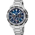 Festina F20724 2 Montre Homme Chronographe Quartz Cadran Bleu Bracelet Acier Inoxydable Style Sportif Performance et Élégance Quotidienne