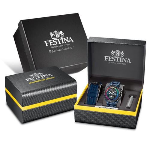Festina F20759/1 Montre Homme Chronographe Quartz Édition Spéciale Bracelet Acier Inoxydable Haute Précision Étanche