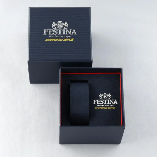 Festina F20755/5 Montre Homme Chronographe Quartz Bracelet Silicone Jaune Étanche 20 ATM Style Sport Performance