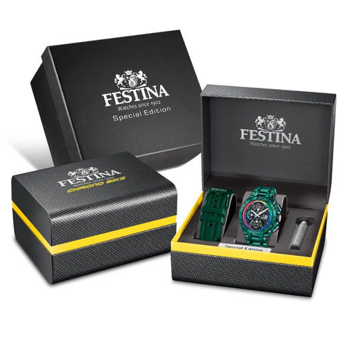 Festina F20760/1 Montre Homme Chronographe Quartz Édition Spéciale Bracelet Acier Inoxydable Haute Précision Étanche
