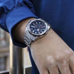 Festina F20724 2 Montre Homme Chronographe Quartz Cadran Bleu Bracelet Acier Inoxydable Style Sportif Performance et Élégance Quotidienne