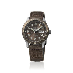 Seiko HDB009K1 Montre Homme Seiko 5 Sports Field Automatique - Cadran Marron, Bracelet Nylon et Cuir, Lunette Boussole, Étanche 100M, Style Outdoor et Fiabilité Quotidienne