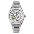 Pierre Lannier 324D101 Montre Homme Automatique Bracelet Acier Inoxydable Argenté – Cadran Squelette Blanc, Élégance Française & Performance Premium