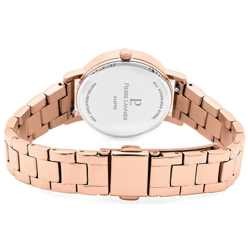 Pierre Lannier 012P988 Montre Femme Multiples Bracelet Acier Rose Doré – Cadran Marron Soleil, Mouvement Quartz & Élégance Raffinée