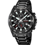 Festina F20735/3 Montre Homme Chronographe Quartz Bracelet Acier Inoxydable Noir Cadran Noir Étanche 20 ATM Élégance Sportive Précision Durable