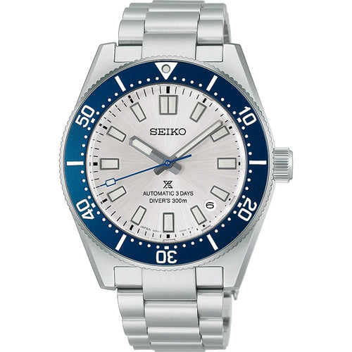 Seiko HBC005J1 Montre Homme Prospex 145e Anniversaire Automatique de Plongée - Acier Inoxydable Argent et Bleu, Réserve de Marche 72 Heures, Verre Saphir, Étanche 300M
