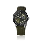 Seiko HDB008K1 Montre Homme Seiko 5 Sports Field Automatique - Cadran Vert, Bracelet Nylon et Cuir, Lunette Boussole, Étanche 100M, Style Aventure et Confort Quotidien