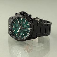 Festina F20735/2 Montre Homme Chronographe Quartz Bracelet Acier Inoxydable Noir Cadran Vert Étanche 20 ATM Élégance Sportive Précision Durable