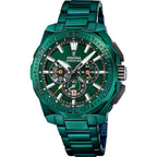 Festina F20730/1 Montre Homme Chronographe Quartz Édition Spéciale Bracelet Acier Vert Étanche 20 ATM Précision Élégance Sportive