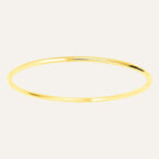 Jonc en Or Jaune Massif Fil Rond Bracelet Robez Masson 