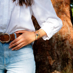 Jonc Femme LOUISE'S GARDEN Écorce Petit Bracelets Louise's Garden 
